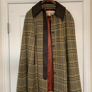 INCREDIBLE VTG Pendleton Tweed Wool Cape